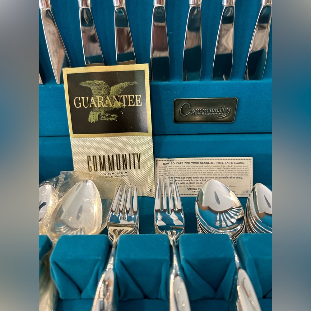 Community silverplate flatware by Oneida Silversmiths-boxed set-see below